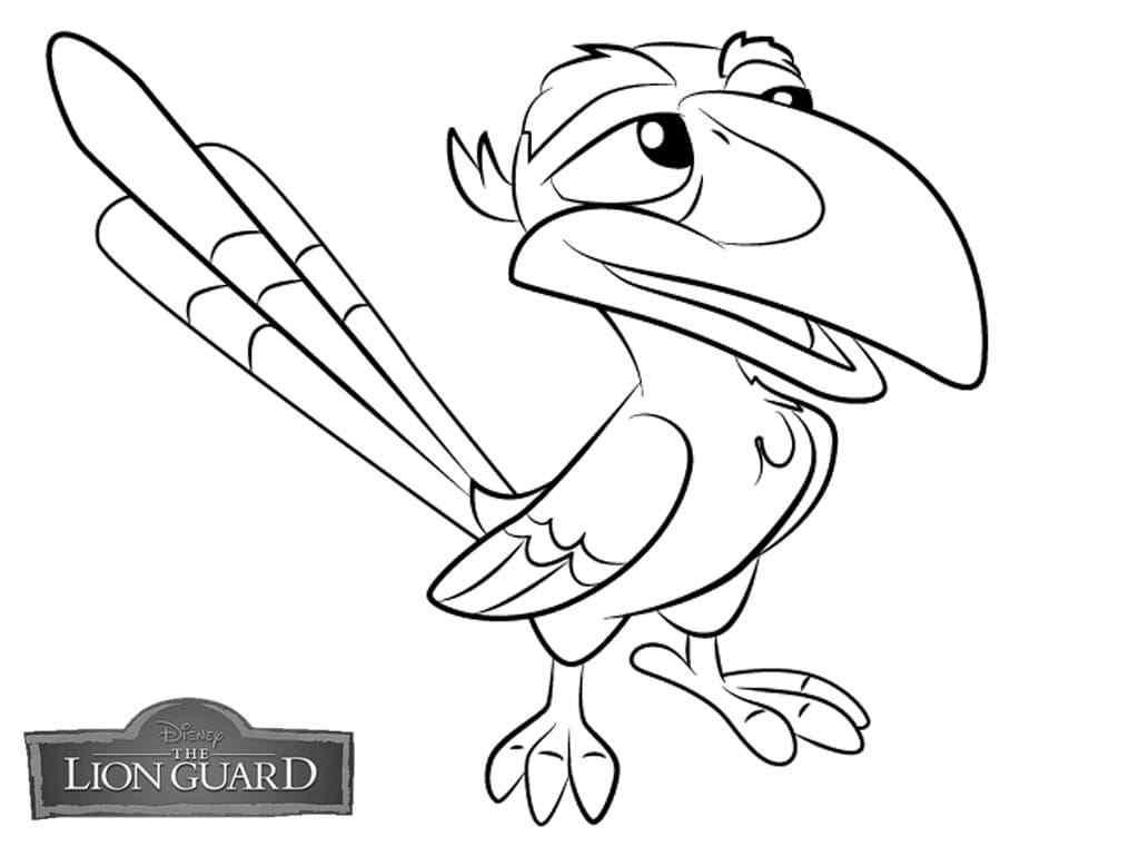 Zazu The Rhinoceros Bird