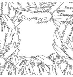 Black And White Frame With Funny Crocodiles