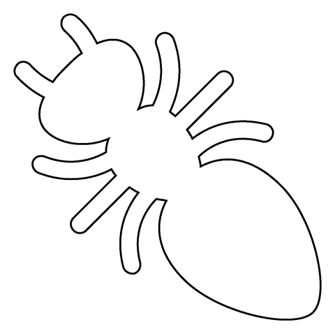 Ant Emoji For Kids