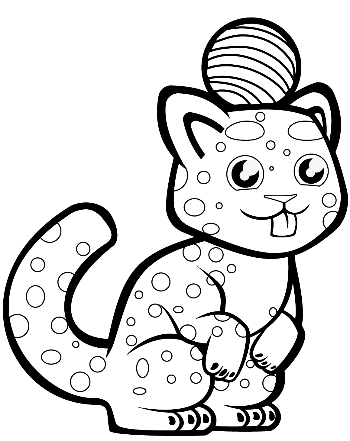 Cute Cheetah With A Ball On Its Head