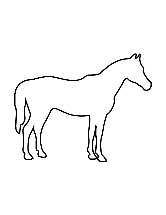 Horse Stencil 119