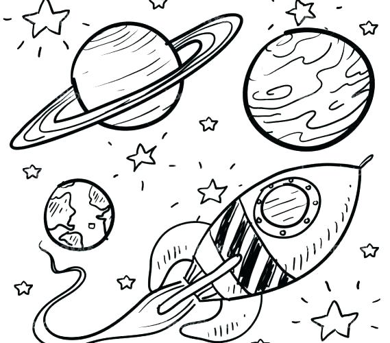 Rocket and Planets Galaxy