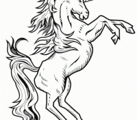Licorne Coloring For Free Time For Kids
